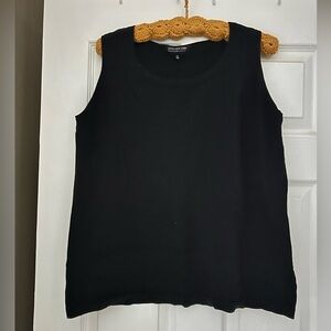 Jones New York Black Sleeveless Knit Tank Top